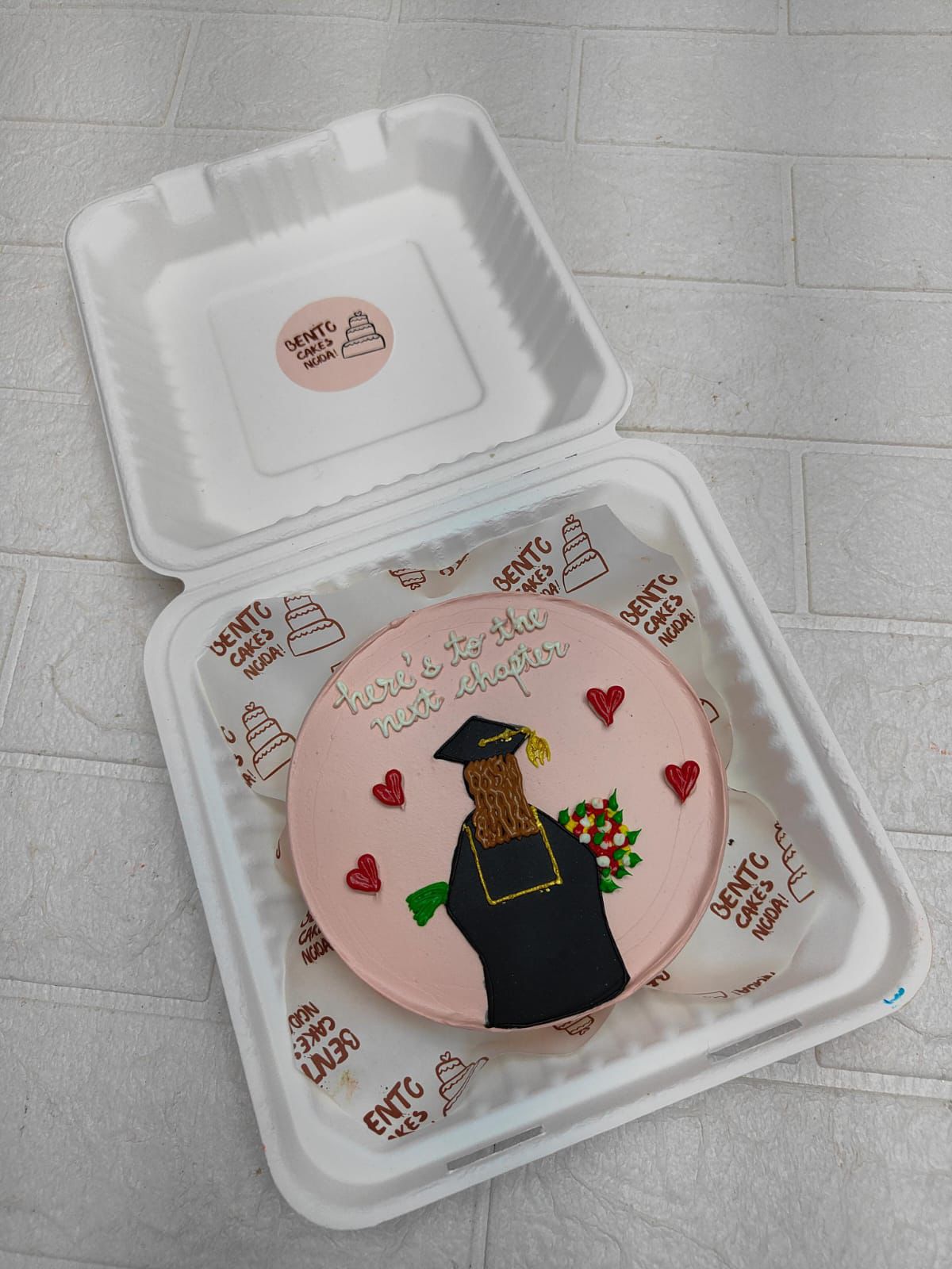 Graduation theme Bento Cake