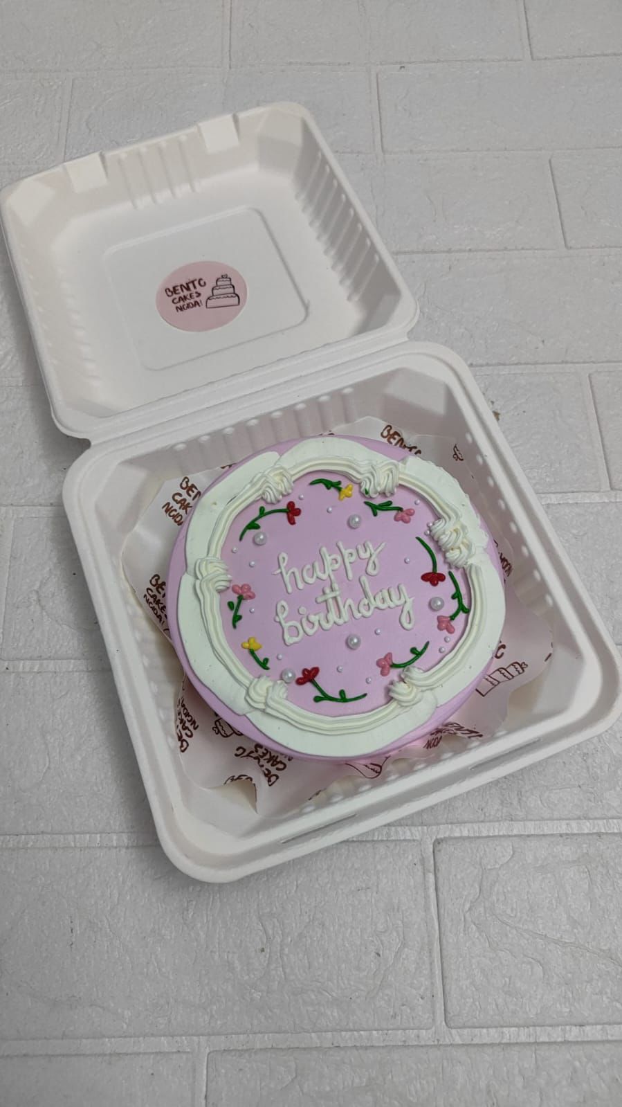 Pastel Garden Bloom Bento Cake