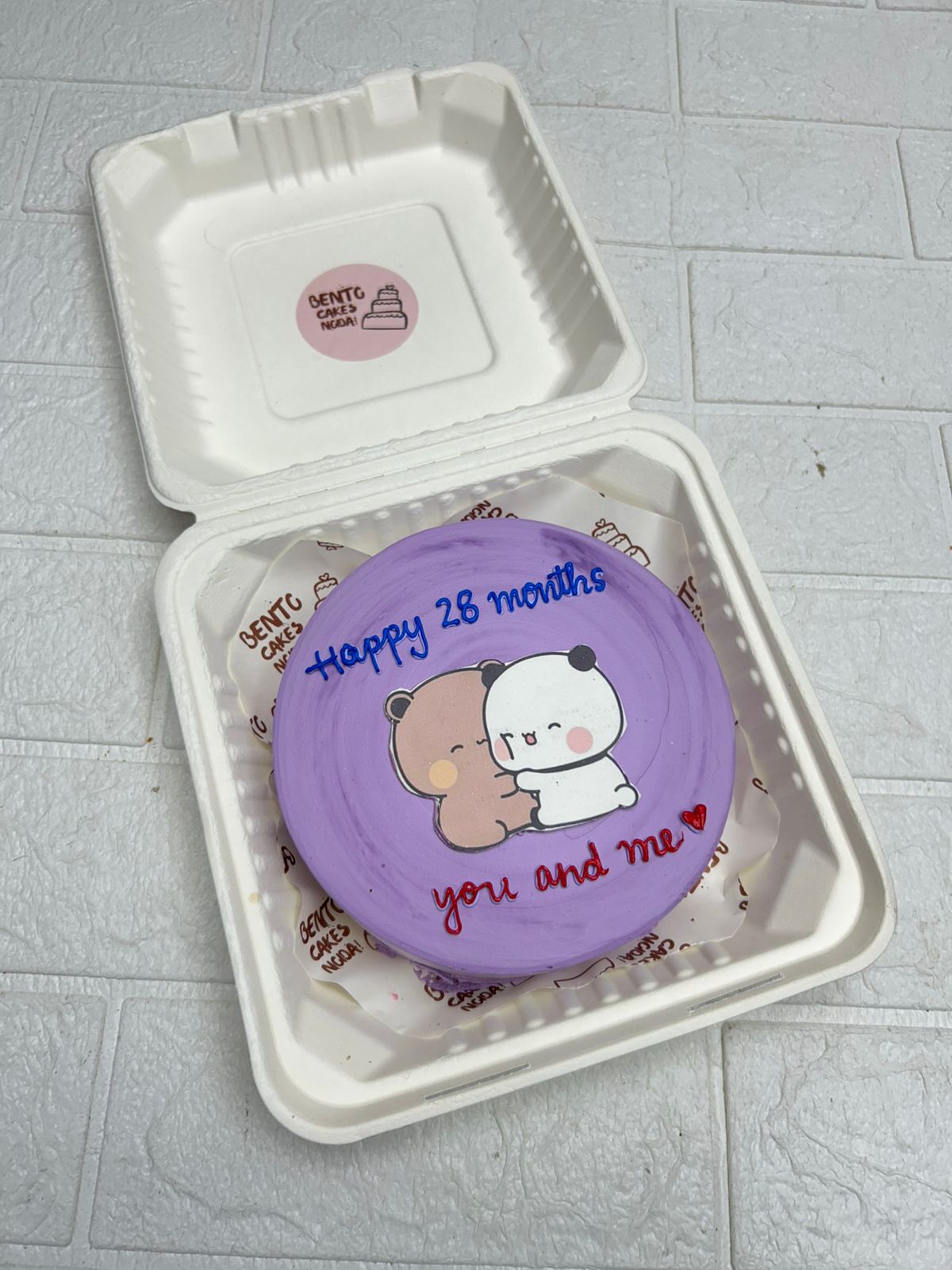 bubu dudu theme 28 Months Love Hug Cake