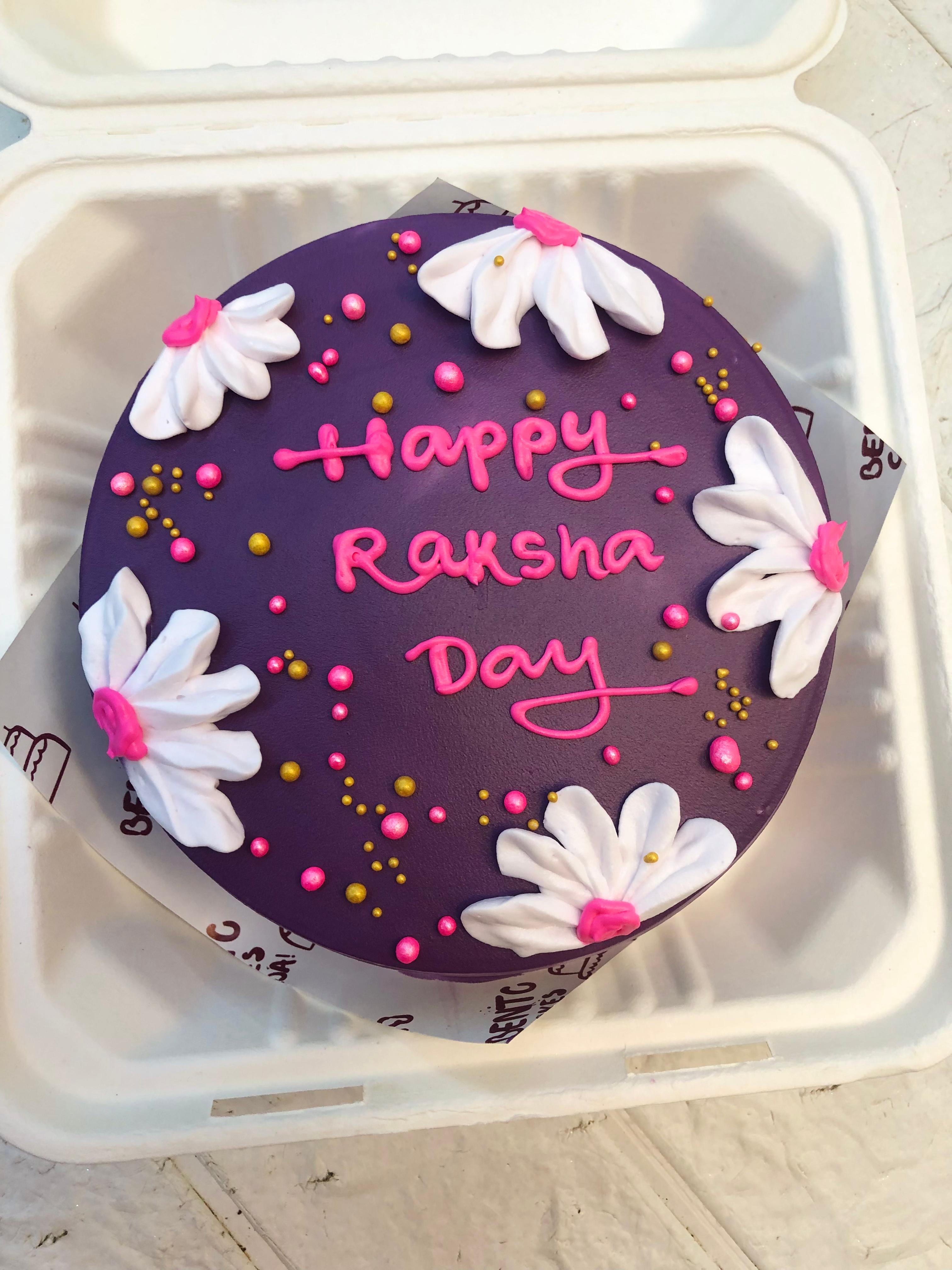 Floral Raksha Day Cake
