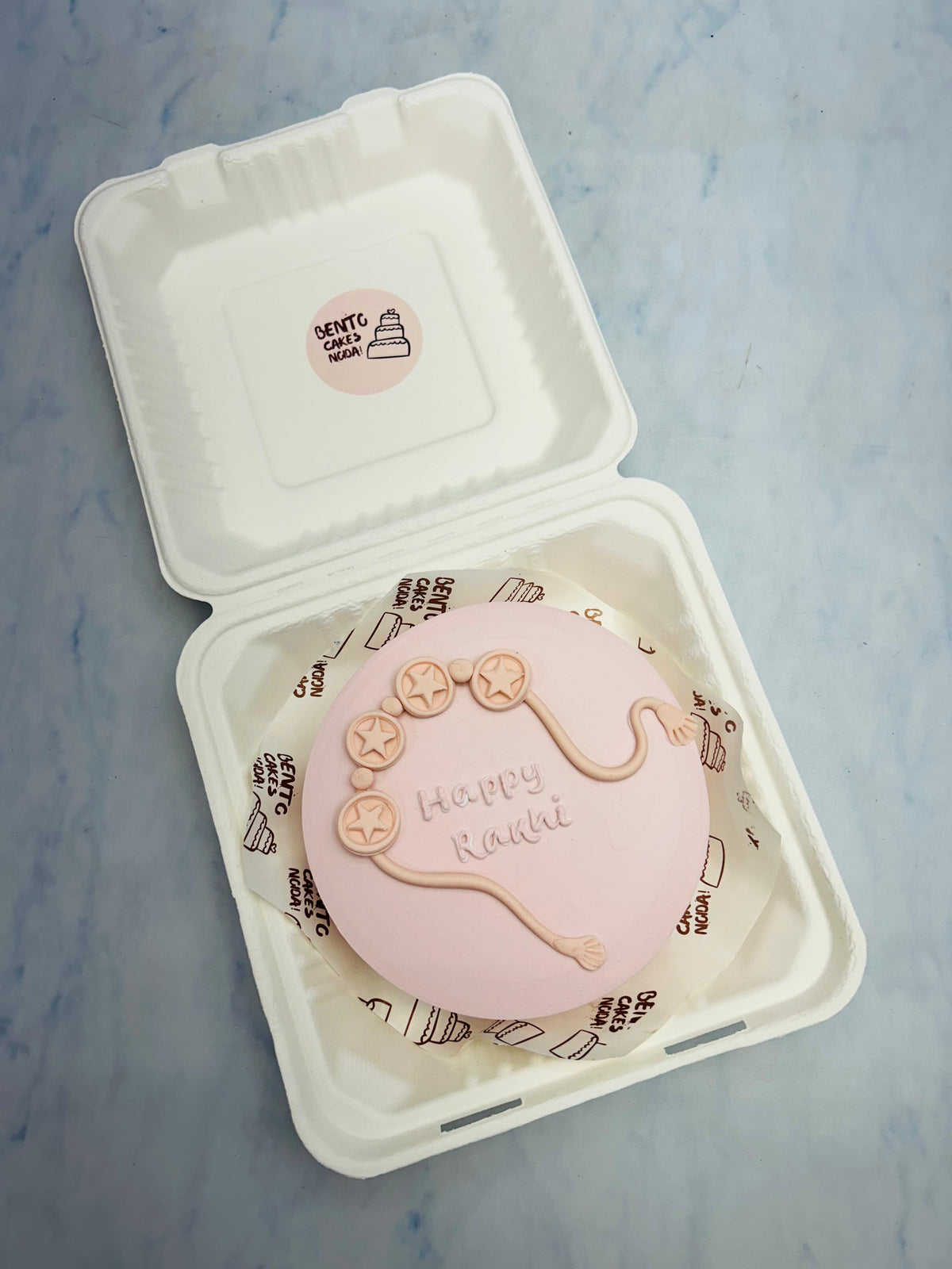 Festive Pink Rakhi Cake