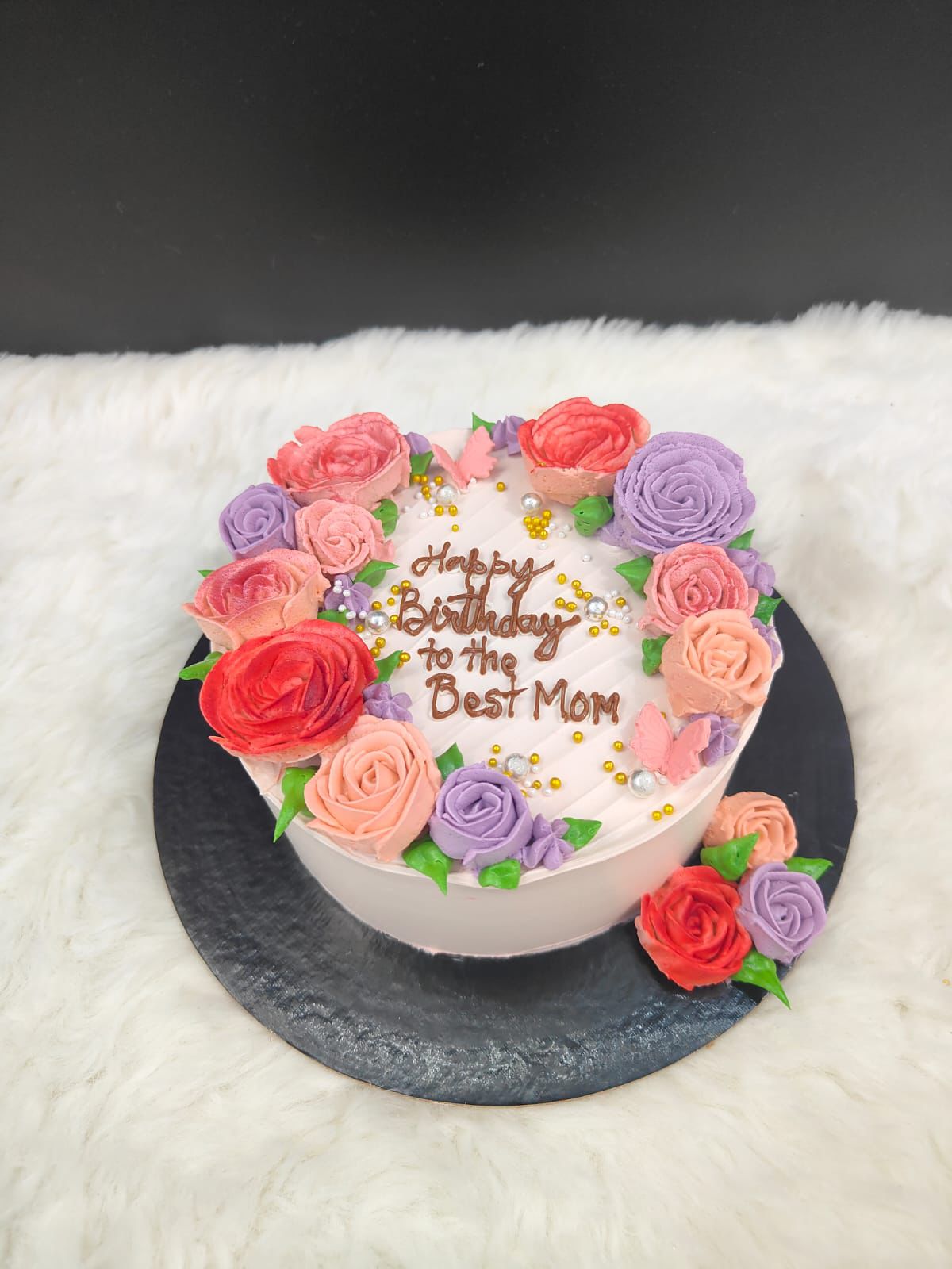 Floral Birthday Cake for Mom