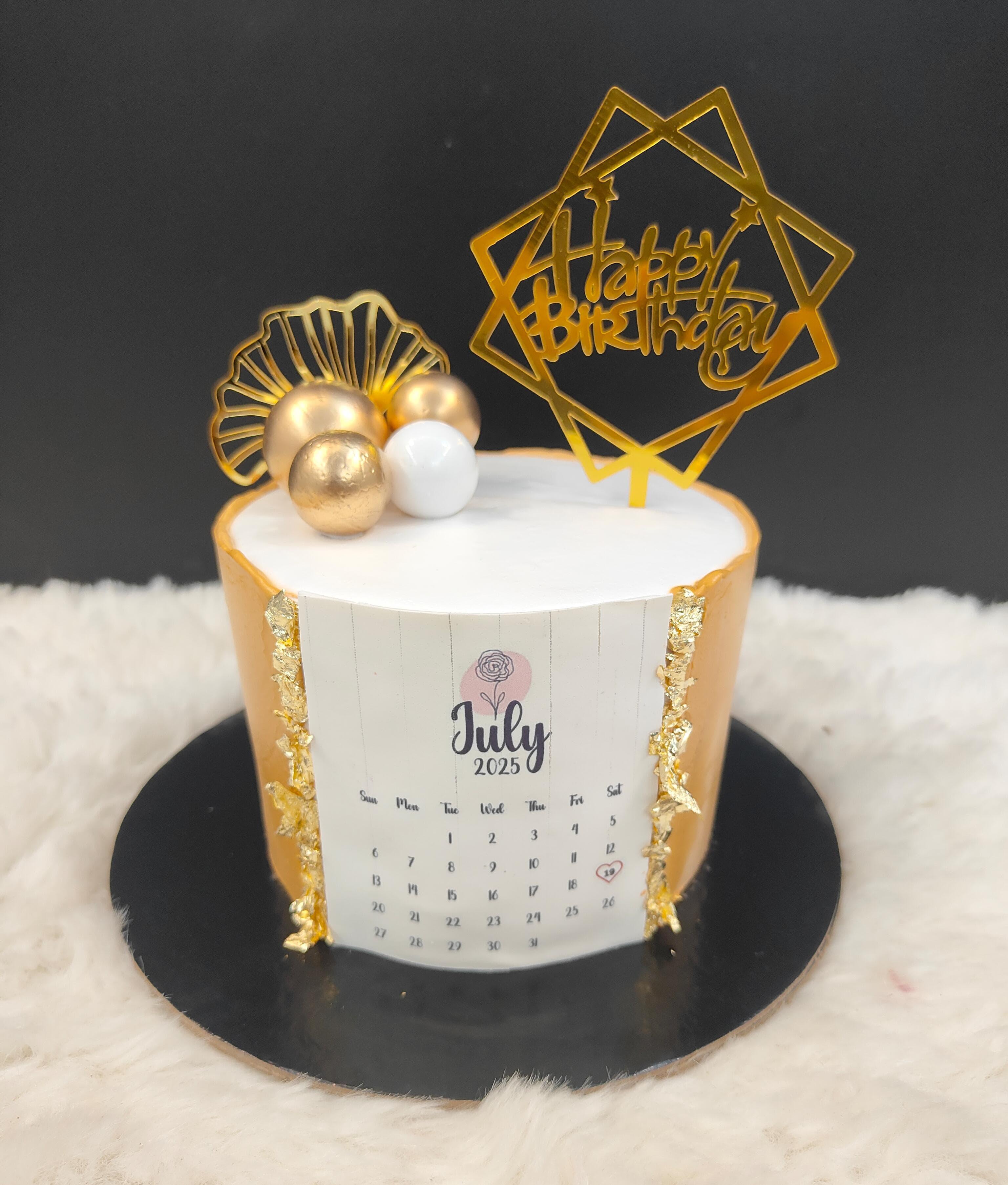 Calendar Birthday Cake
