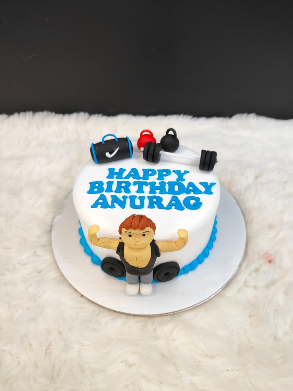 Gym Fitness Theme Birthday Cake
