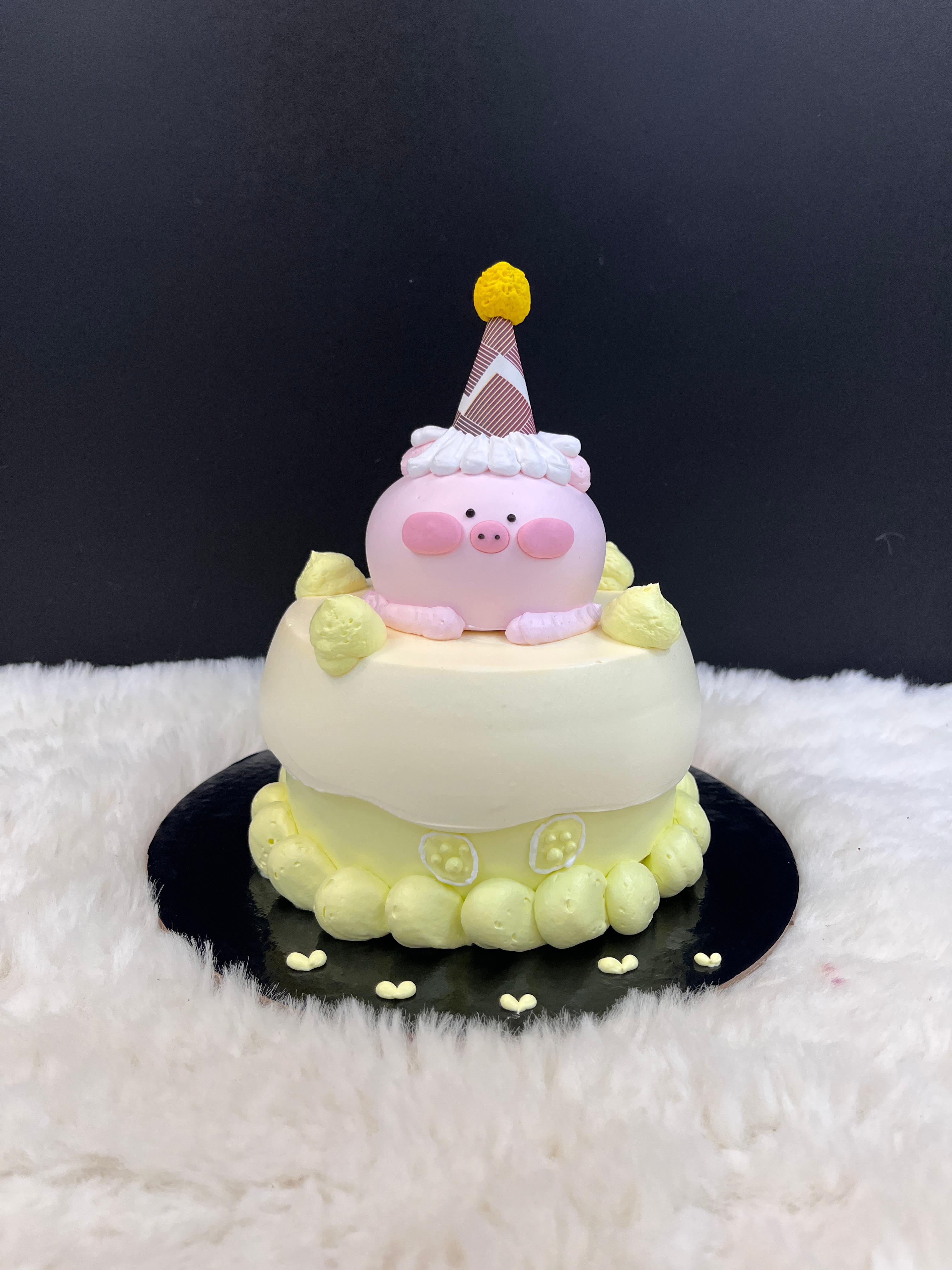 Cute Piggy Party Bento Cake