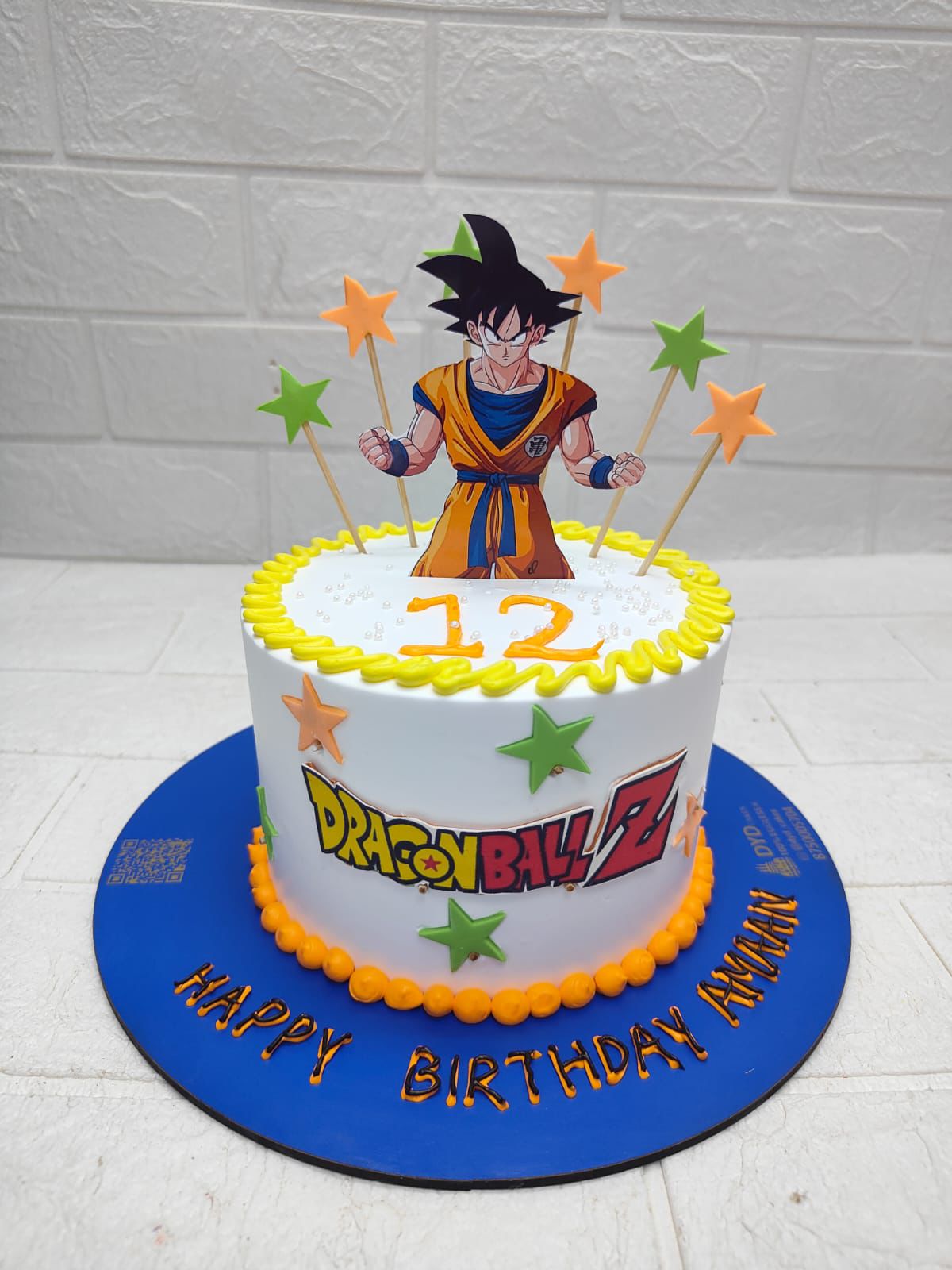 Dragon Ball Z Theme Birthday Cake