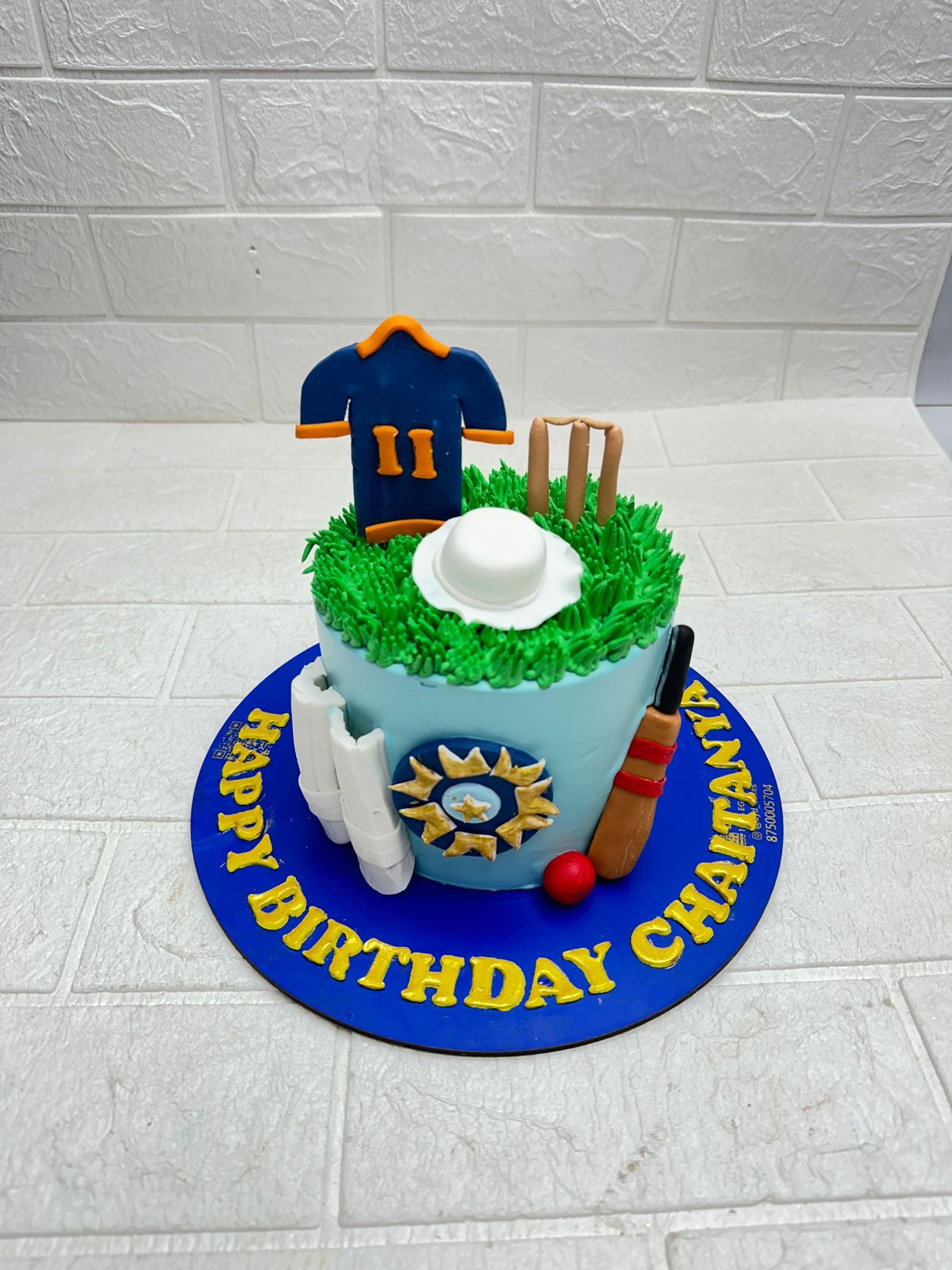 Cricket Theme Birthday Cake