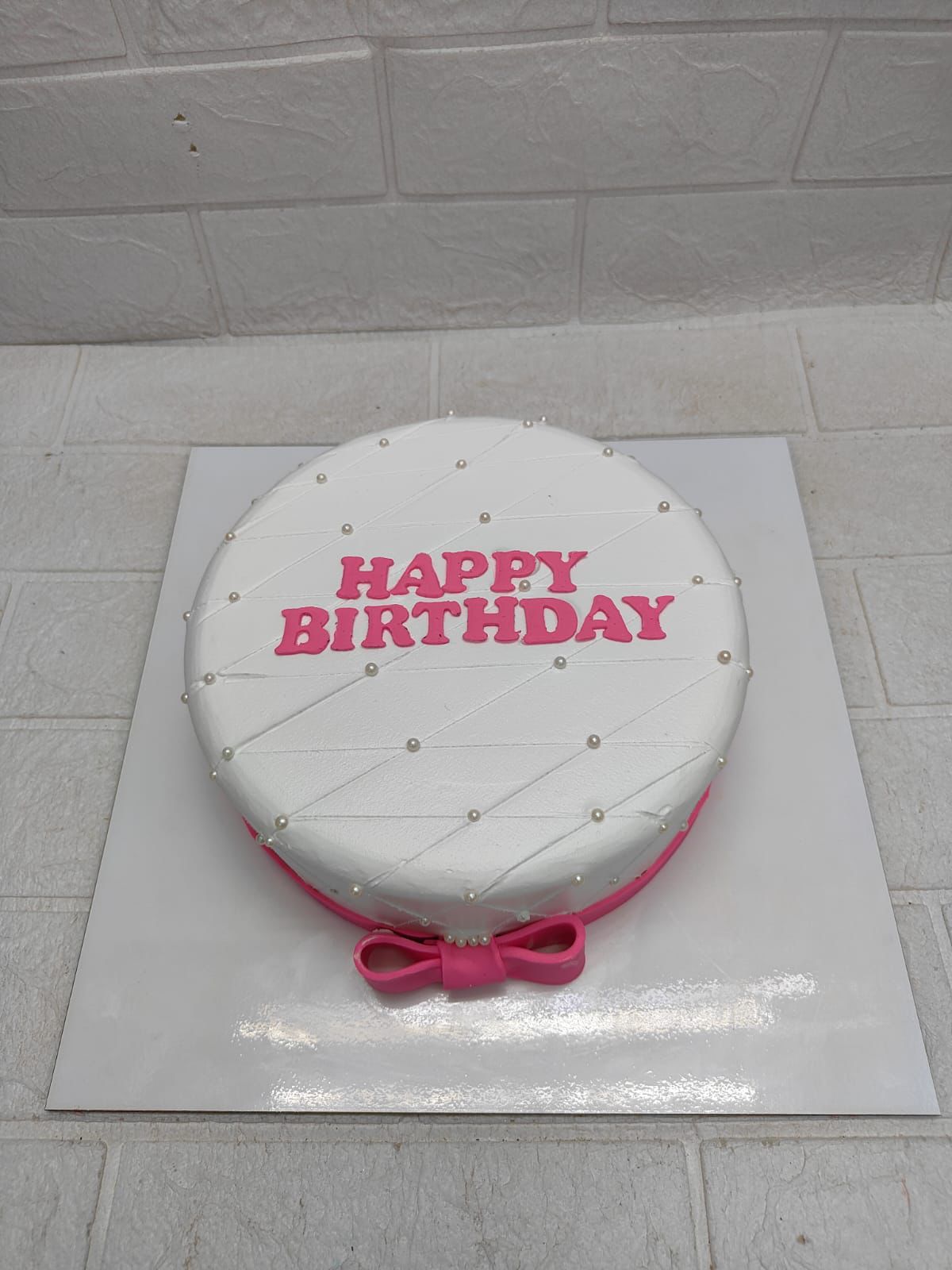 Pearl Blush Birthday Cake