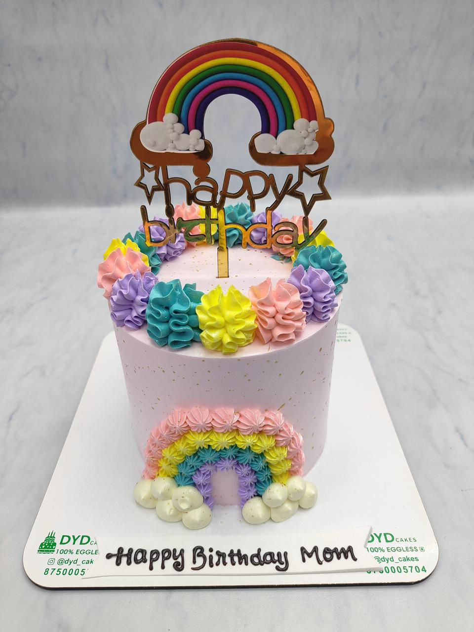 Pastel Rainbow Mom Cake