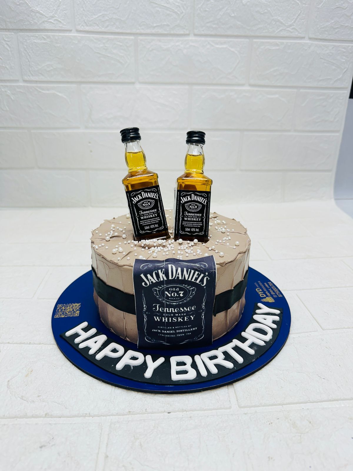 Jack Daniel’s Whiskey Barrel Cake