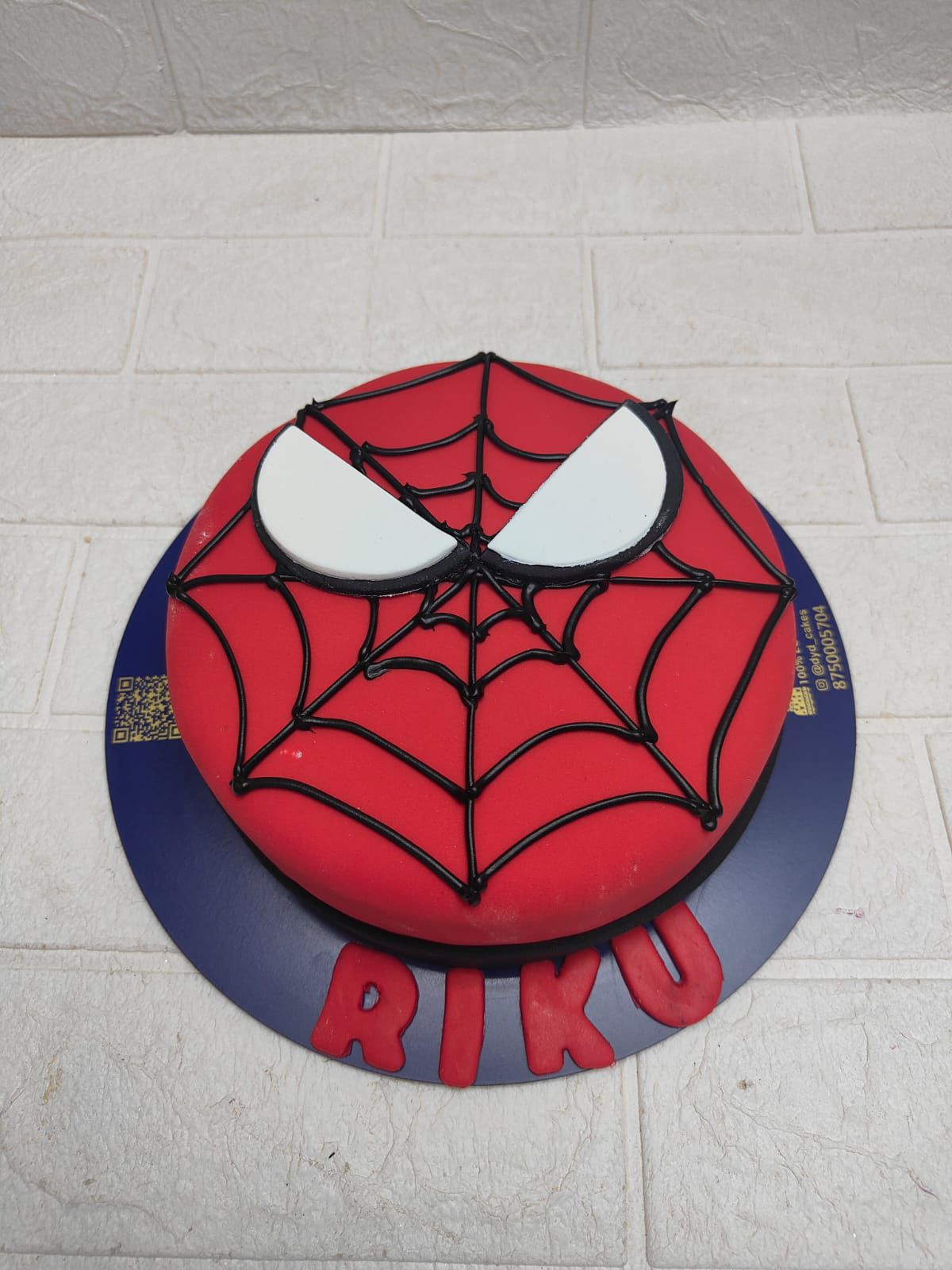 Spider-Man Theme Birthday Cake