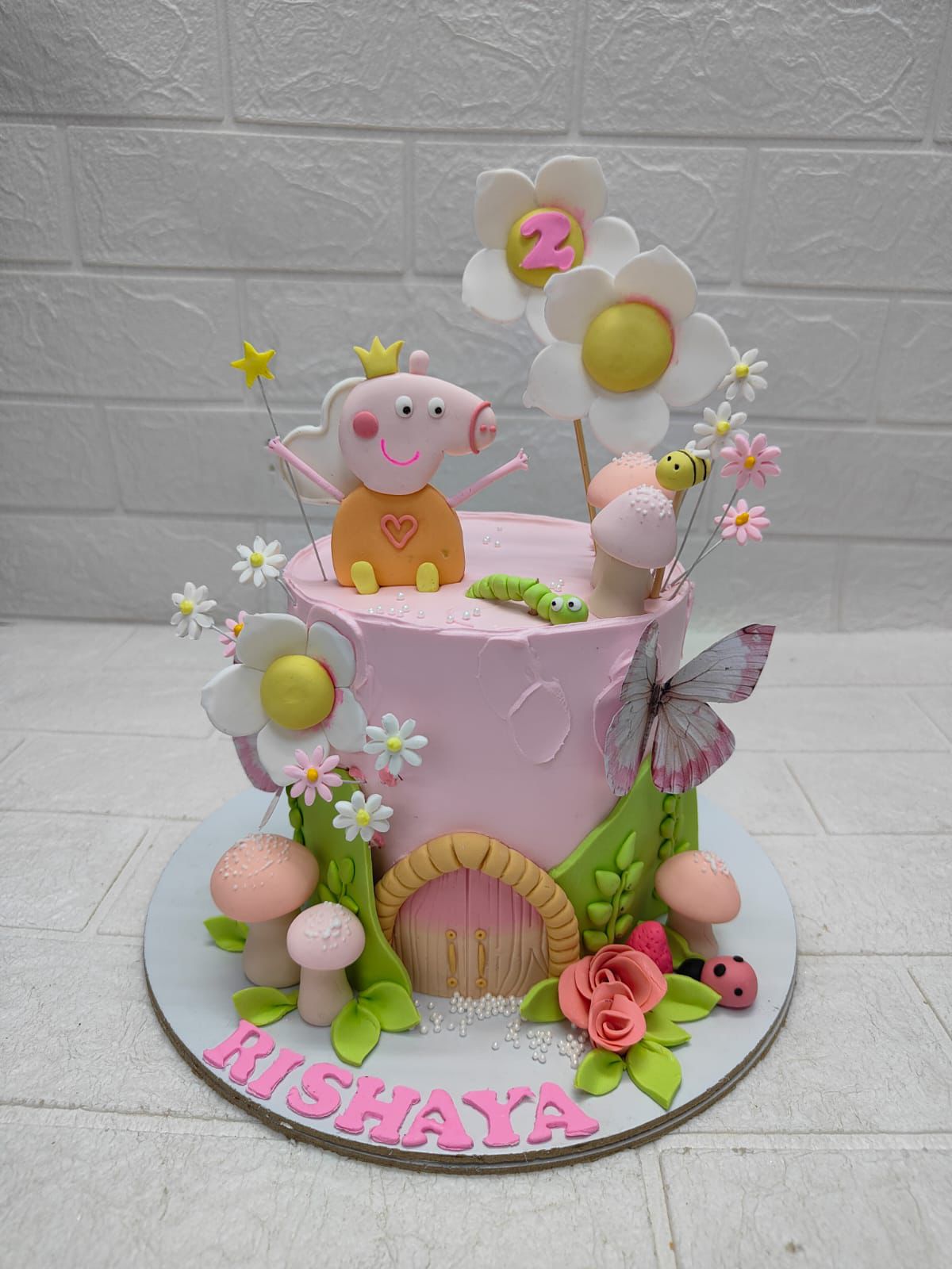 Peppa Pig Fairy Garden Cake