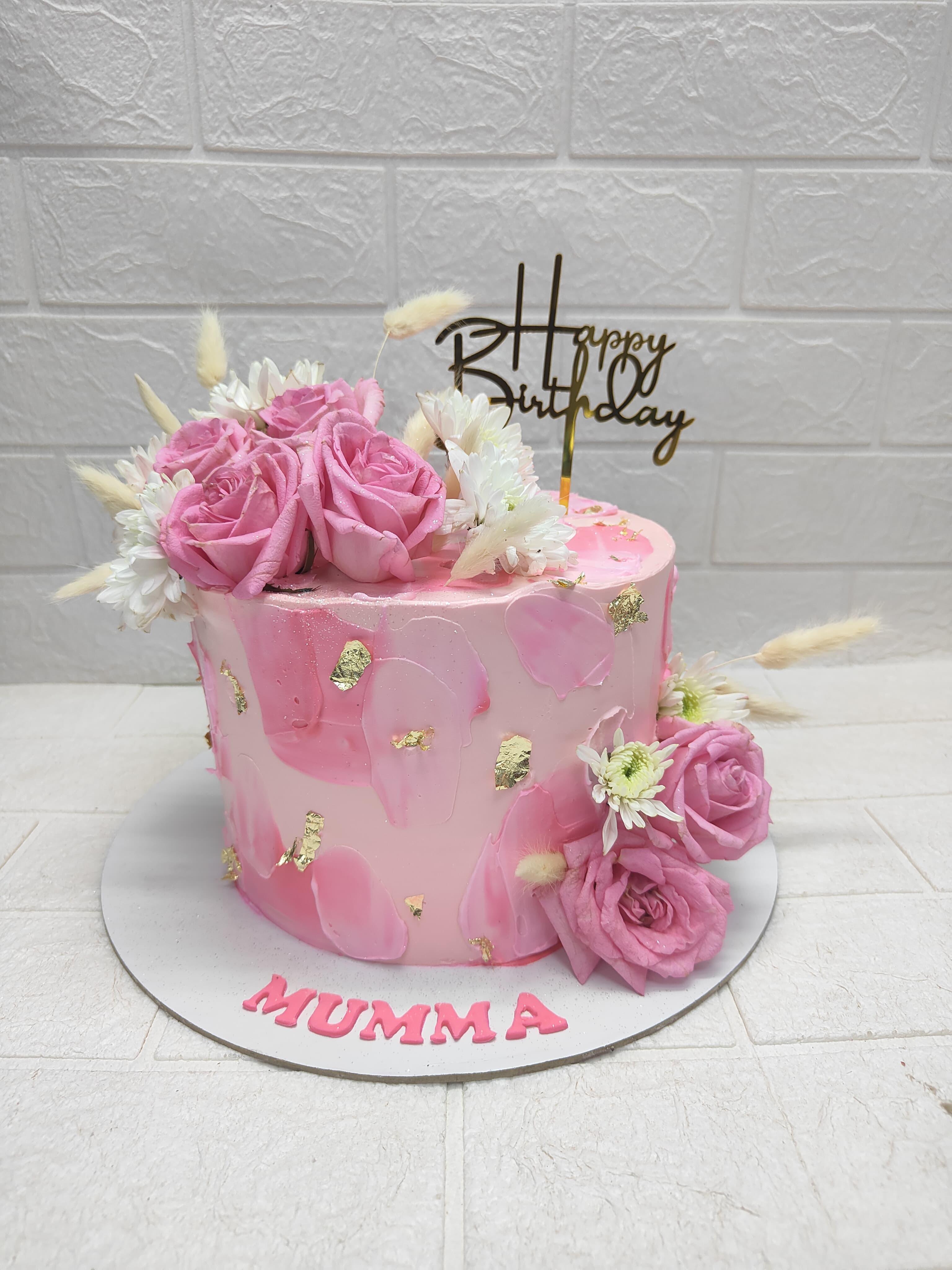 Floral Birthday theme Cake