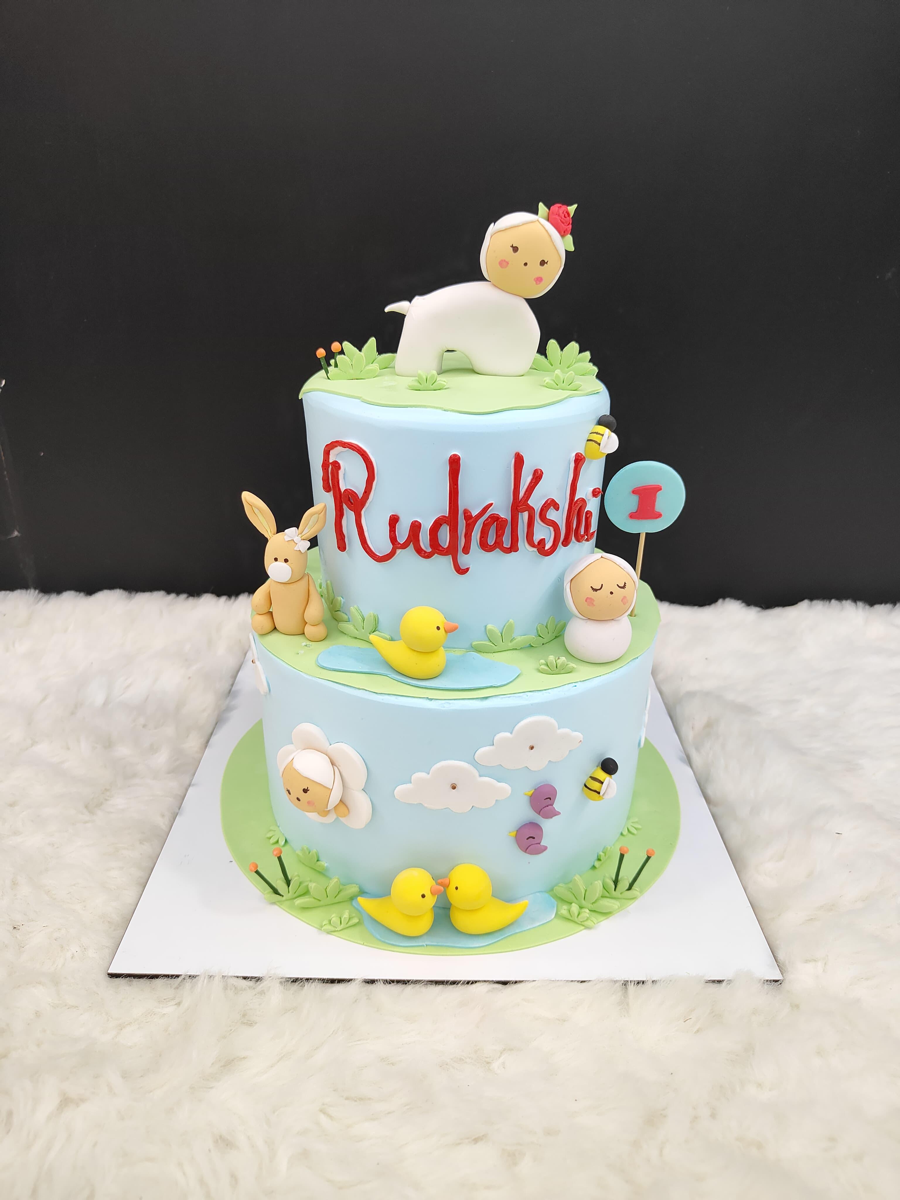 Fairy Farm 1st Birthday Cake