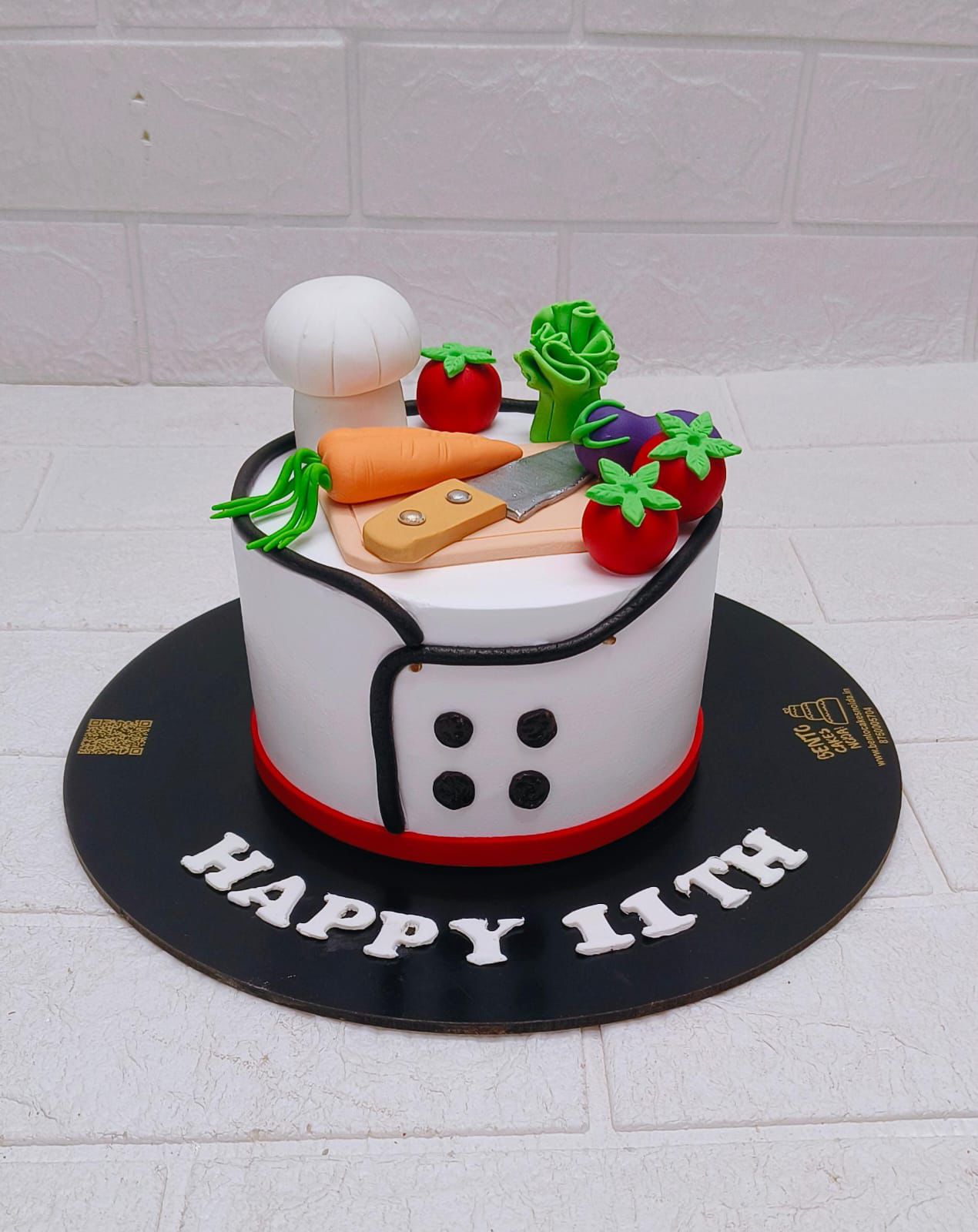 Chef Theme Birthday Cake