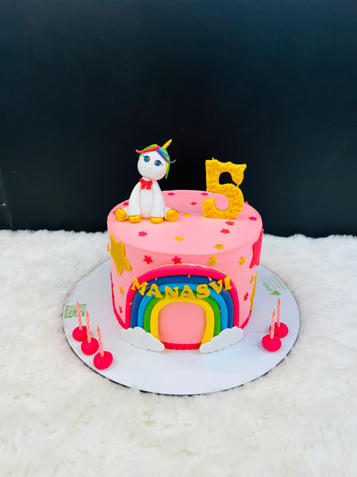 Unicorn Theme Birthday Cake