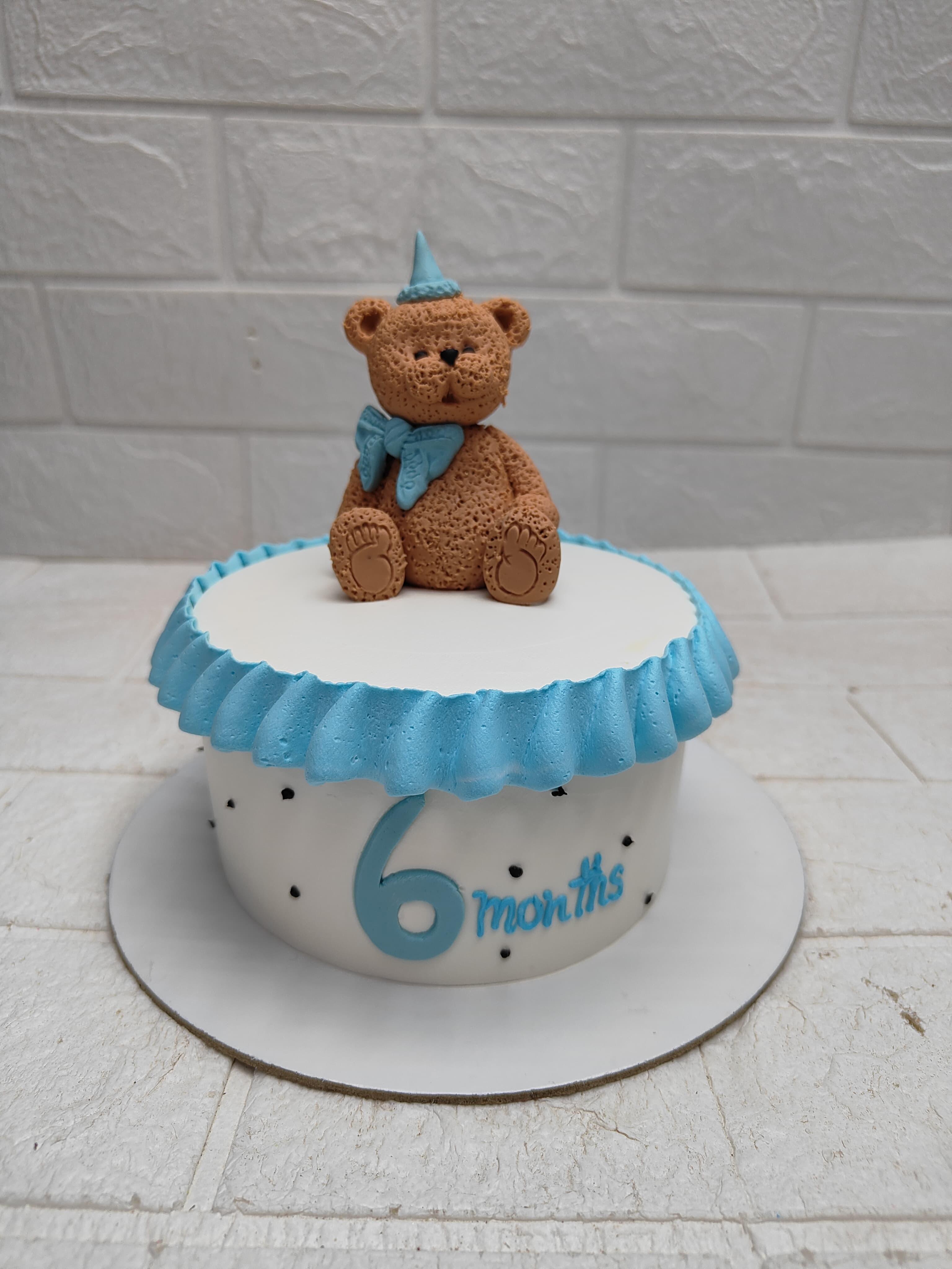 6-Month Baby Milestone Cake