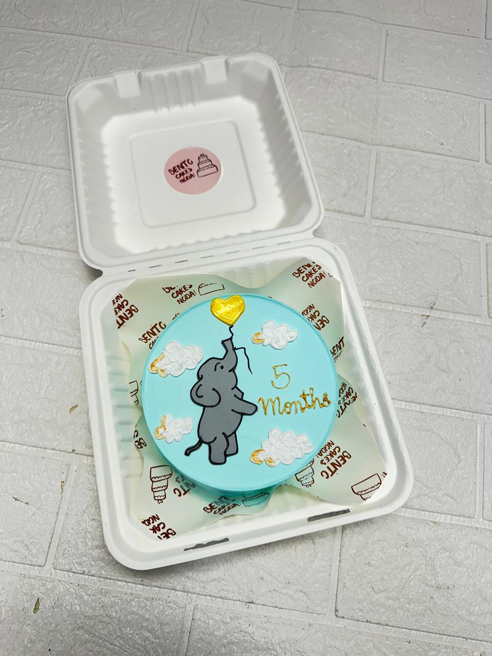 Elephant & Balloon Theme cake