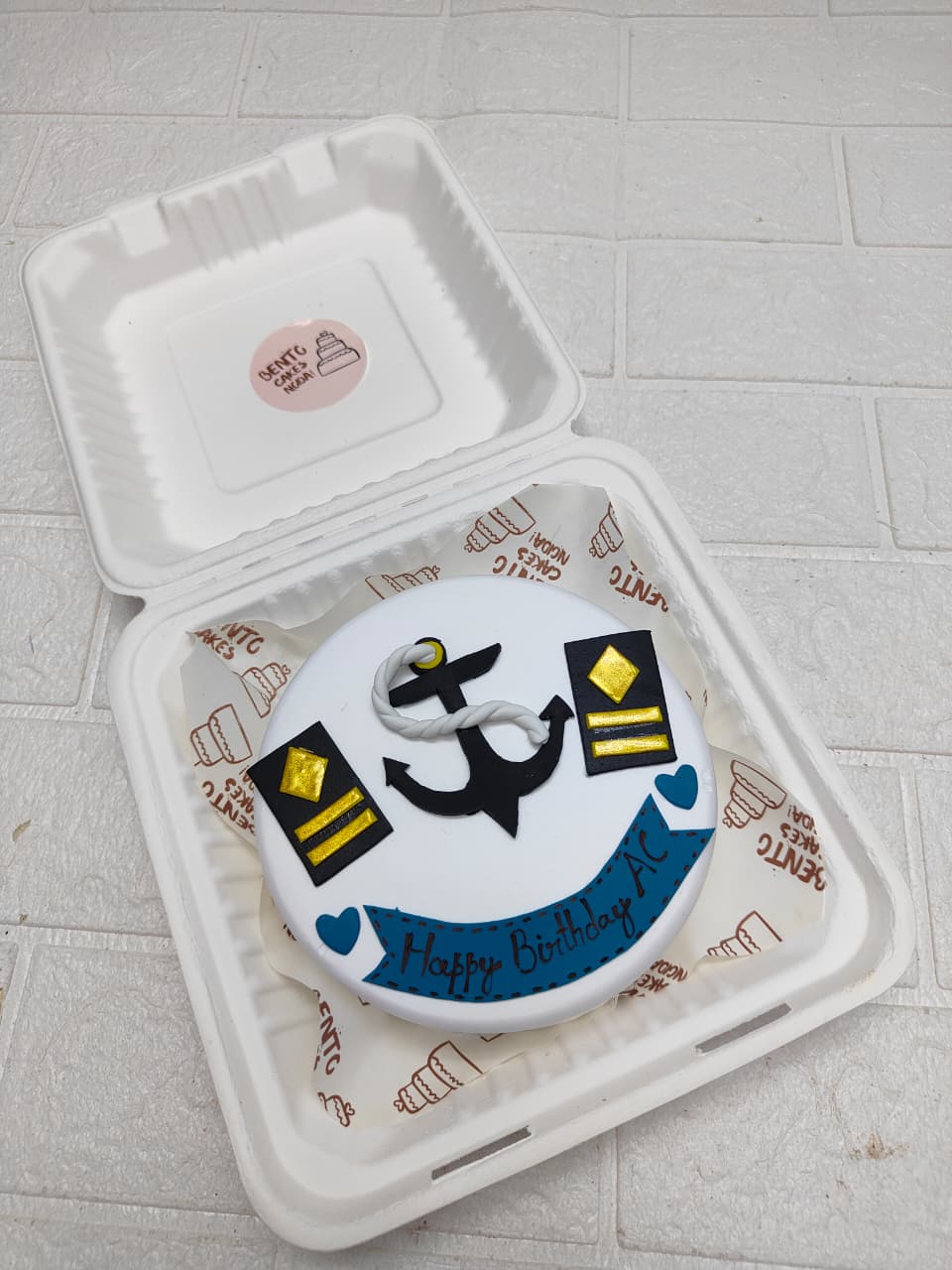 Navy Birthday Cake