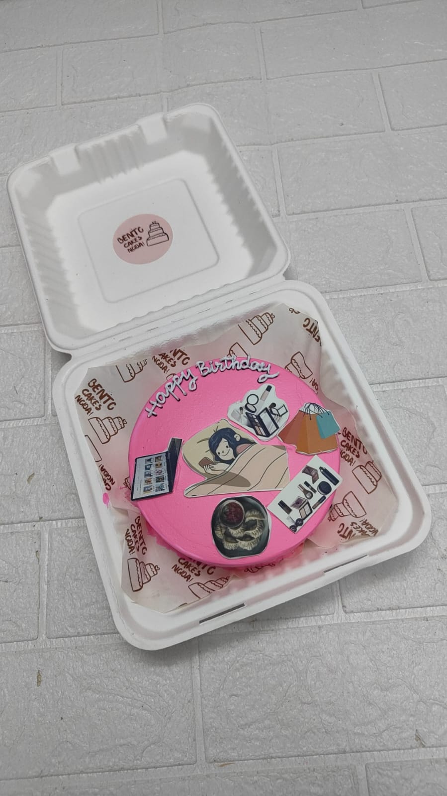 Cafe-Themed Lazy Birthday Cake