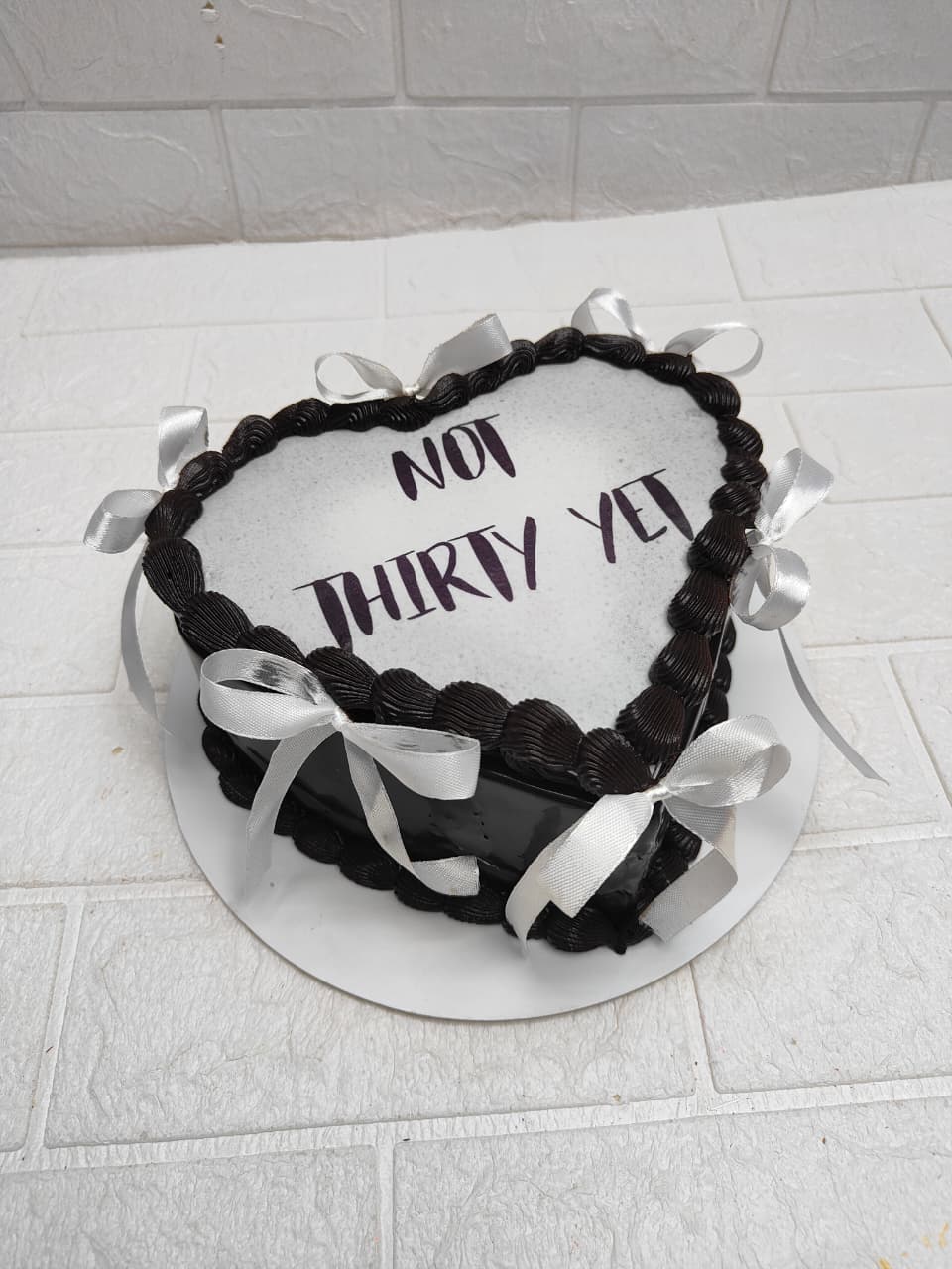 Heart-Shaped Chocolate Cake