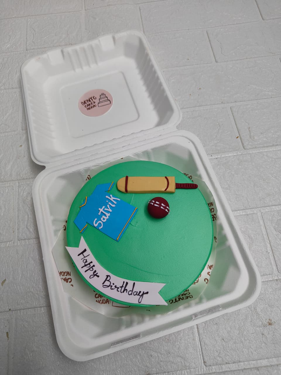 Personalized Cricket Cake