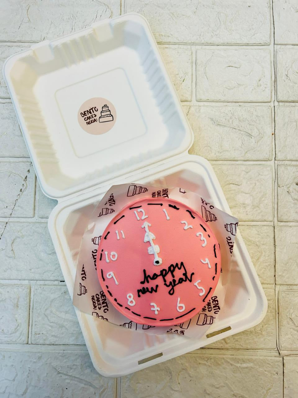 Countdown Clock Happy New Year Bento Cake