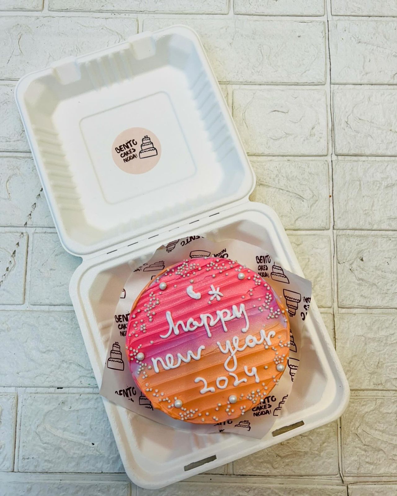 Happy New Year 2024 Bento Cake