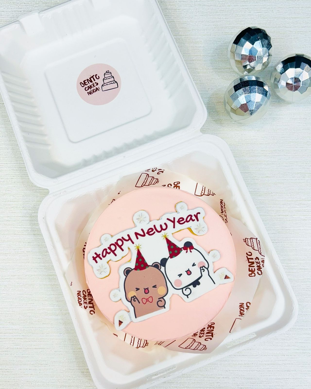 bubu dudu theme Happy New Year Bento Cake