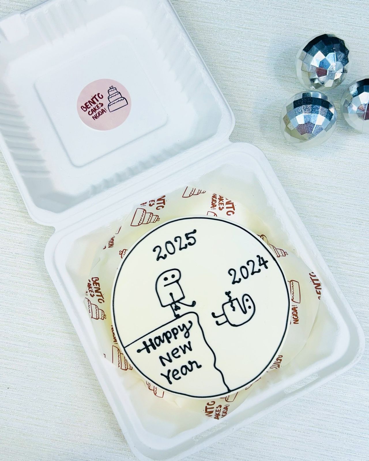 Funny cartton Kick Design for New Year 2026