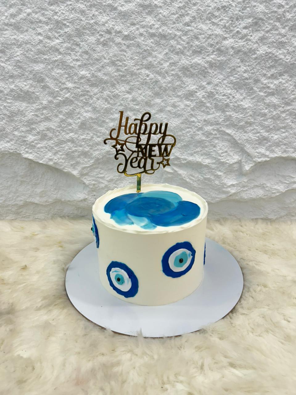 Evil Eye Happy New Year Cake