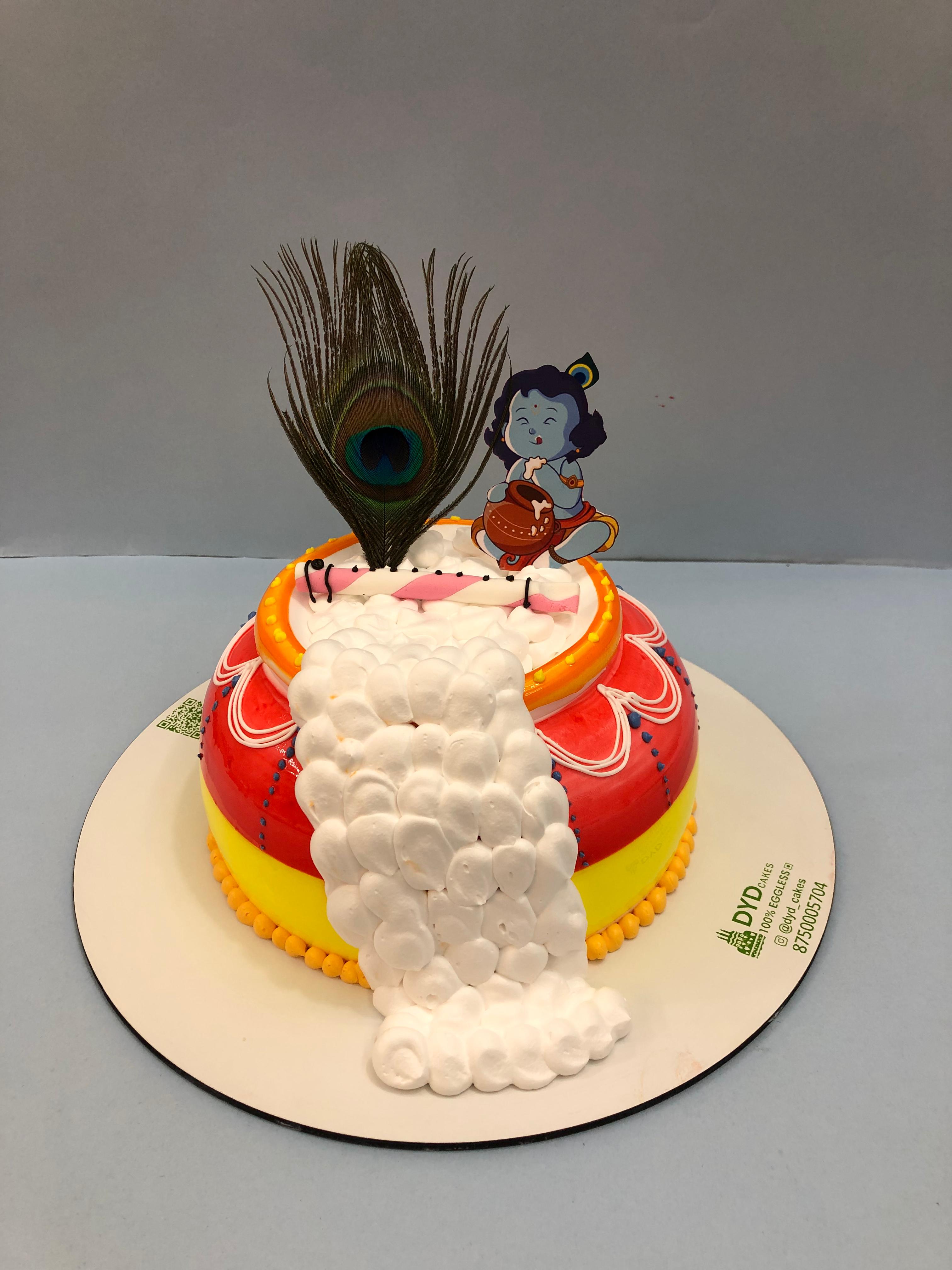 Janmashtami Krishna Matki Cake 3