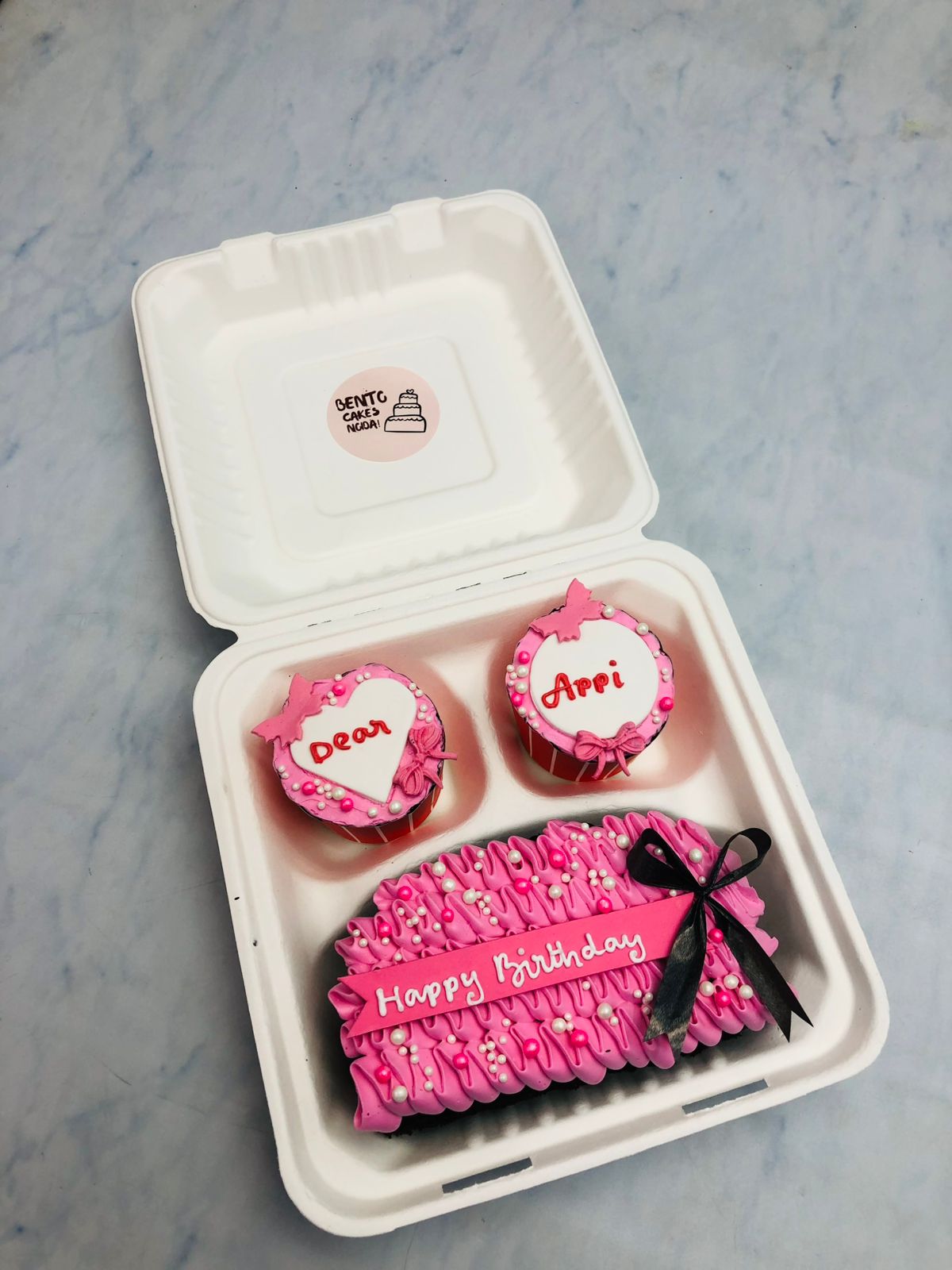 Pink Birthday Brownie Combo