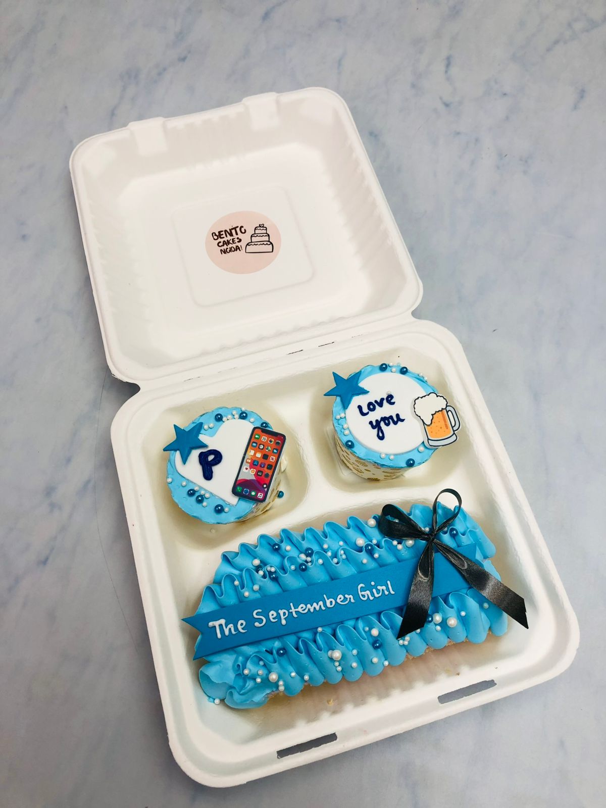 September Girl Theme Bento Brownie Combo