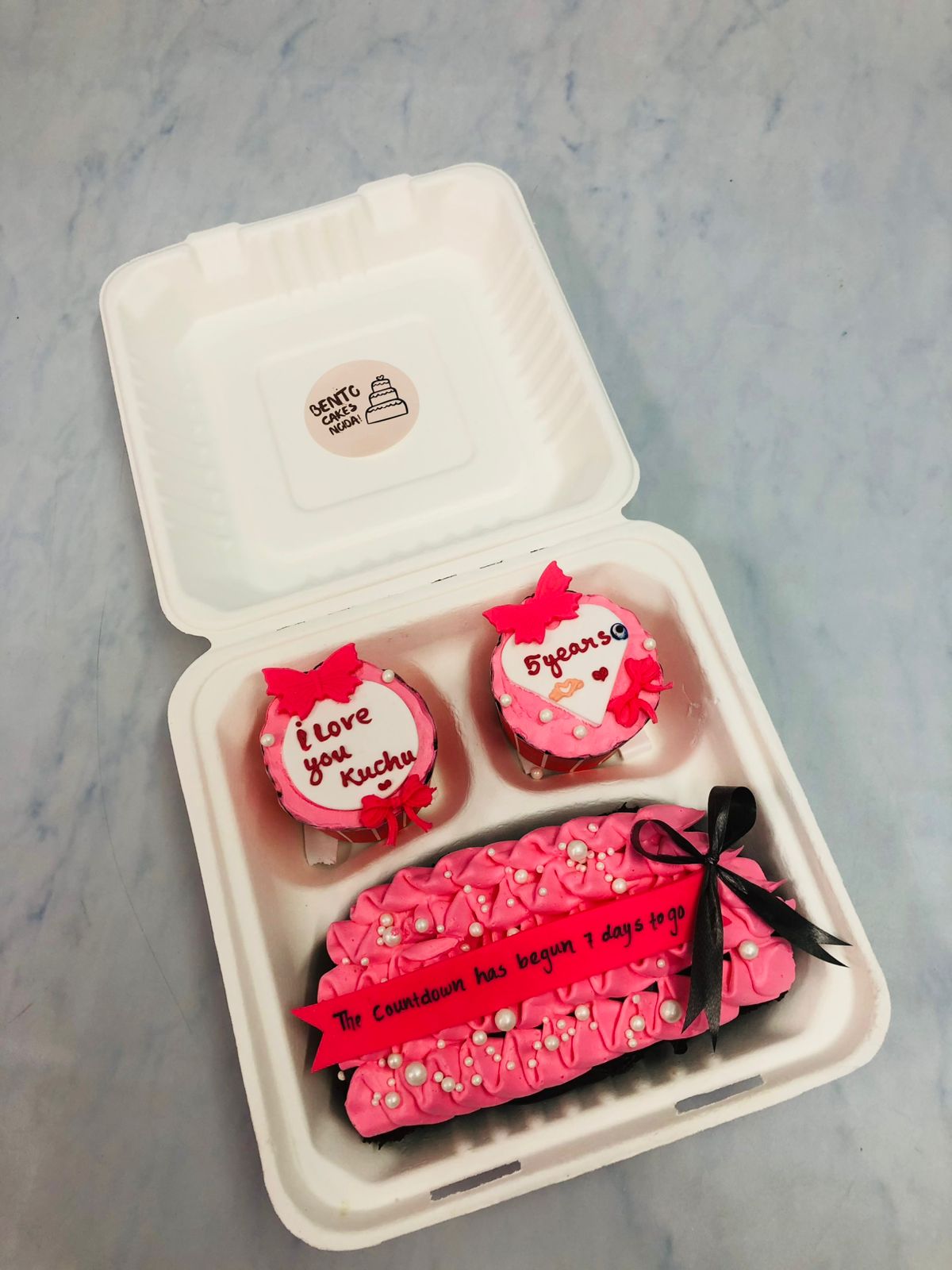 Pink Bento Brownie Combo