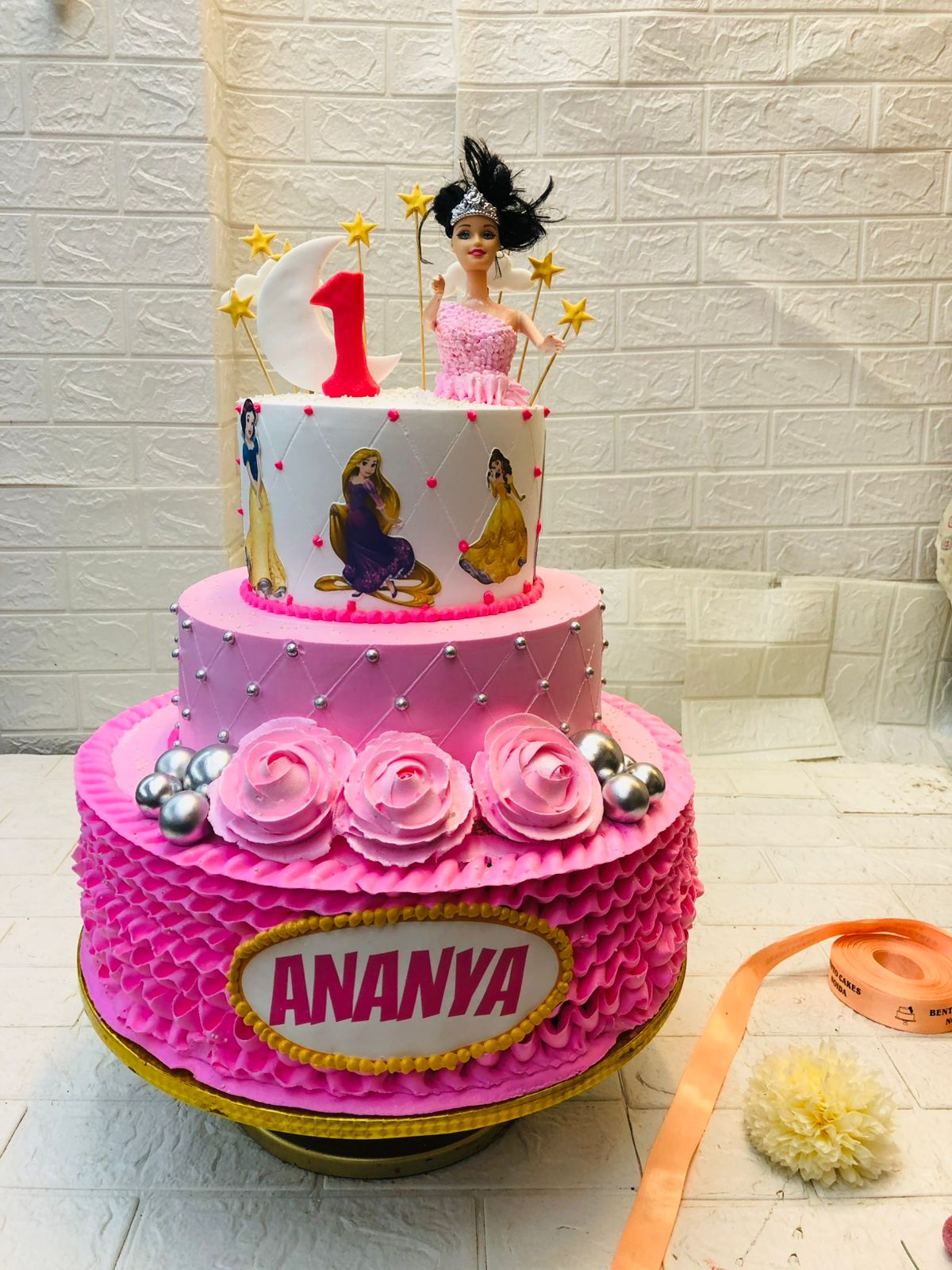 Doll Designer Pink Cake