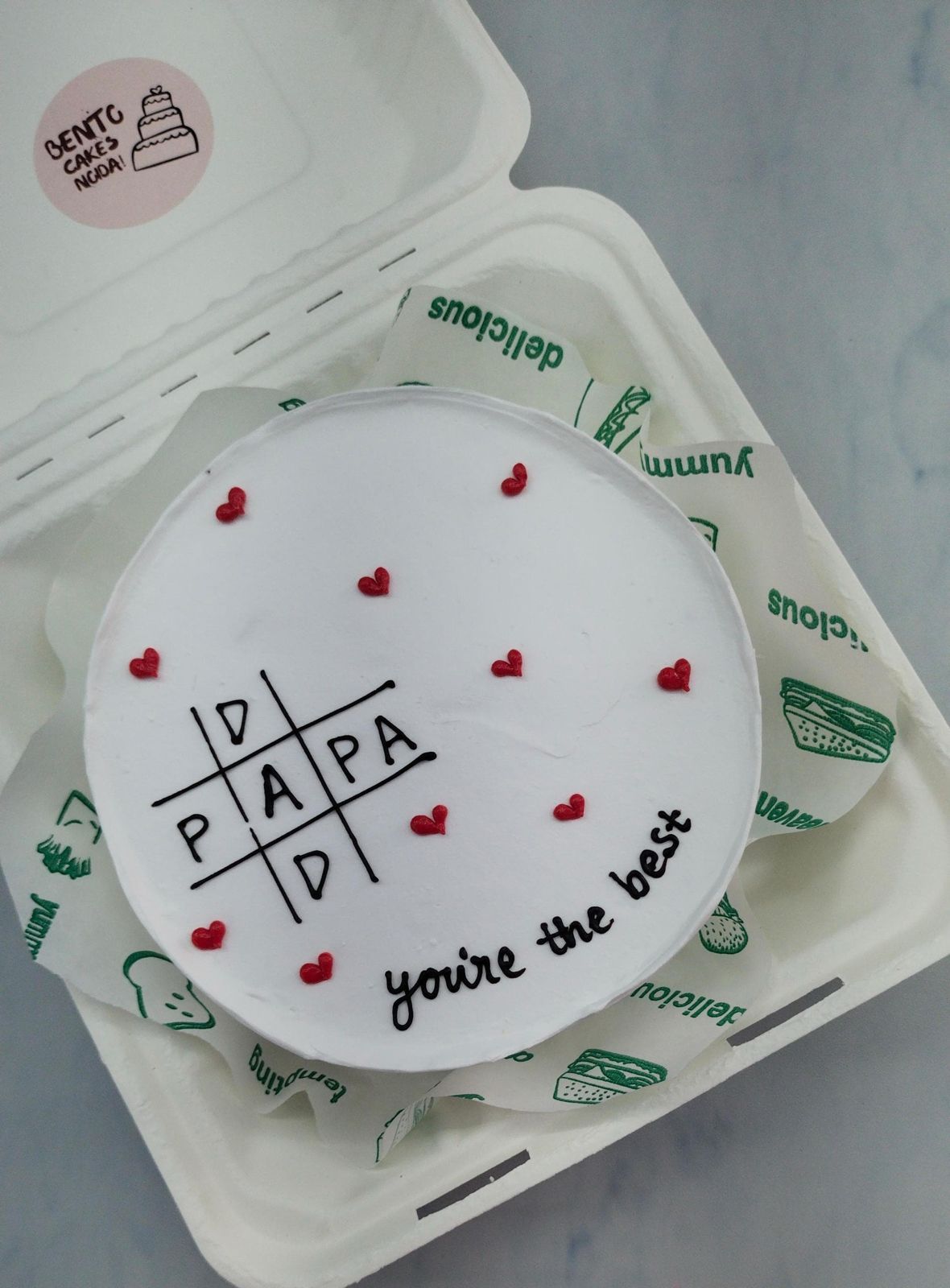 Father's Day  Papa Cross Bento Cake