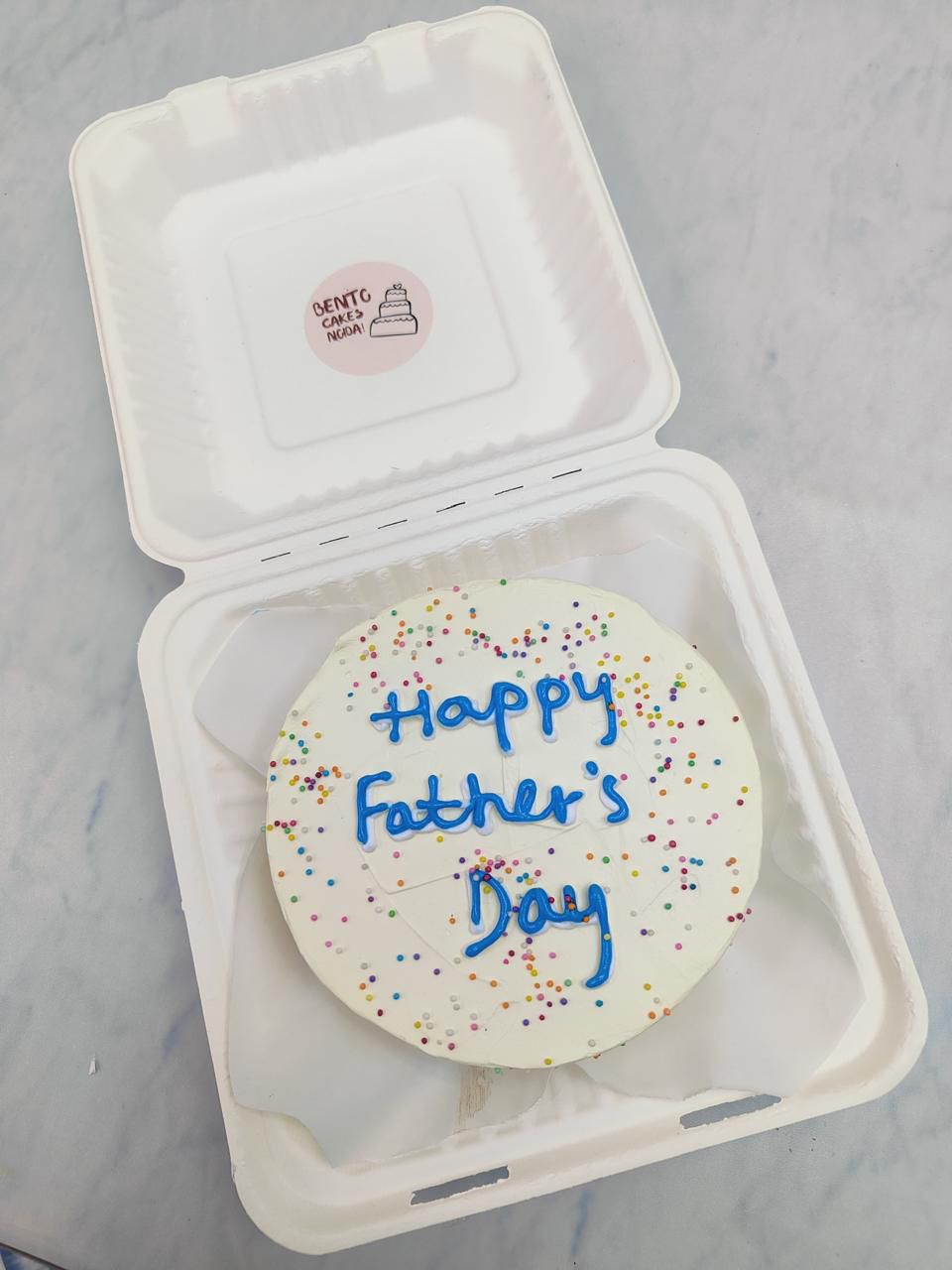 Father's Day  Colourful Bento Cake