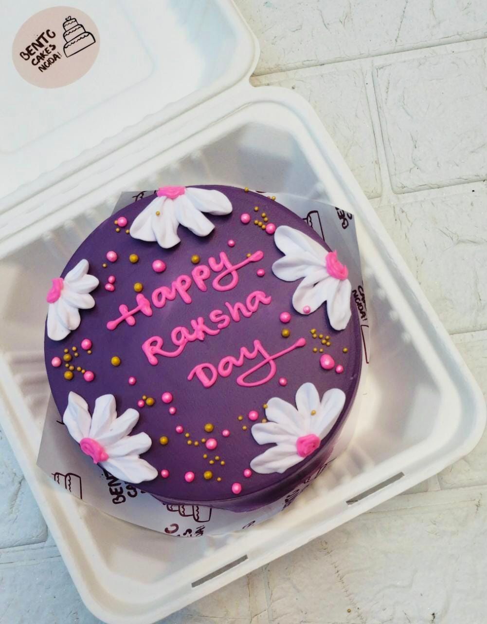 Floral Raksha Day Cake