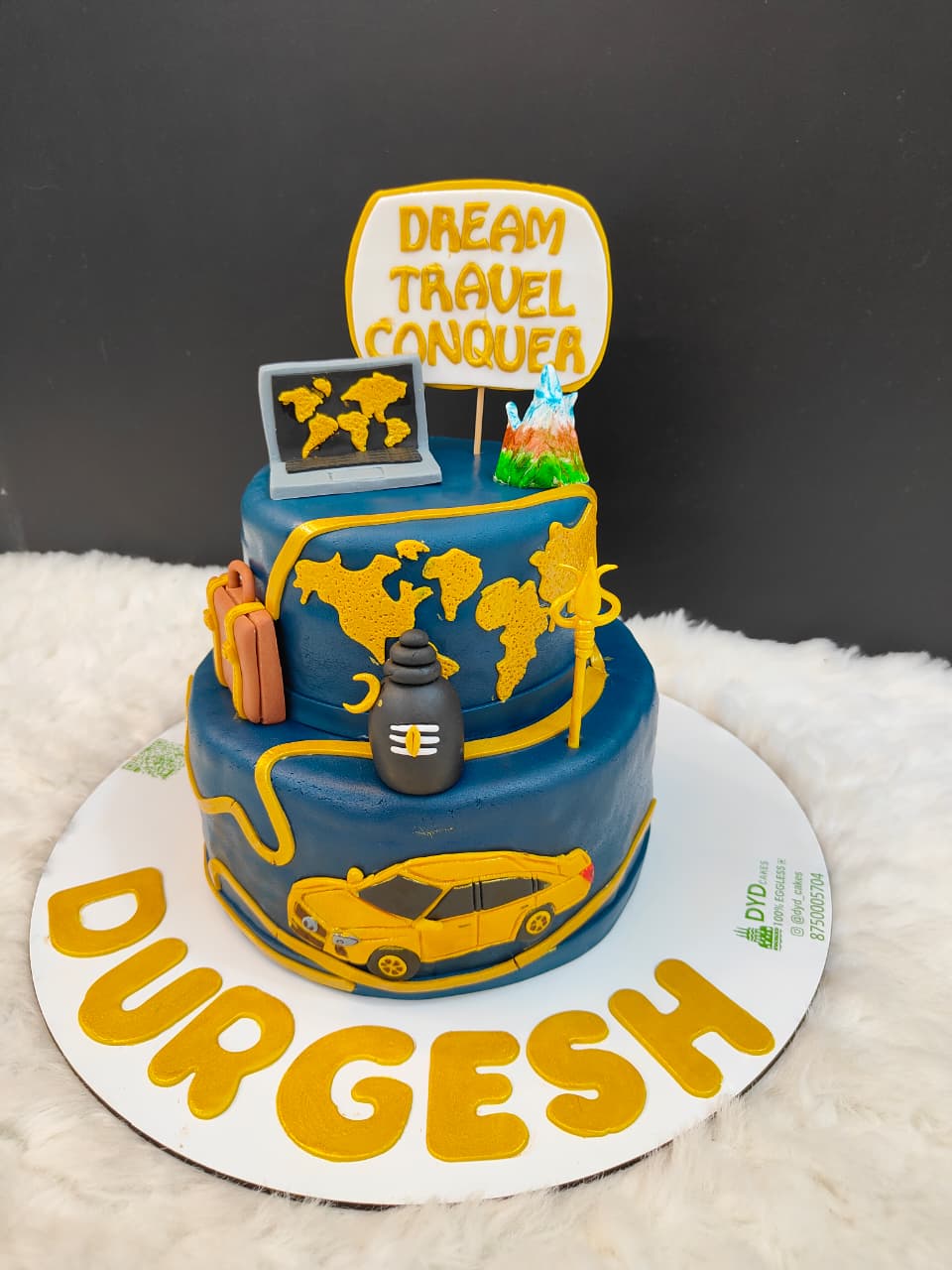 Travel Theme Birthday Cake